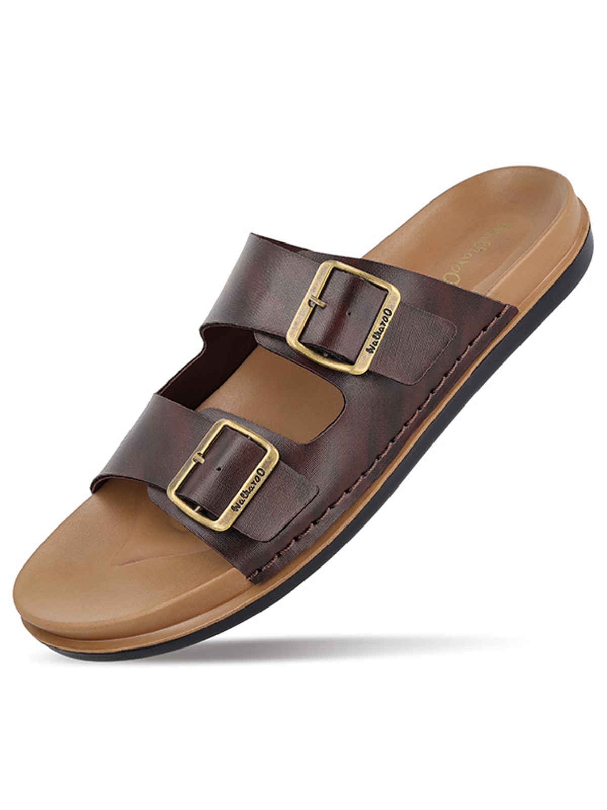 Walkaroo Men's Daily Wear Comfort Sandals - WE1337 Brown UK10