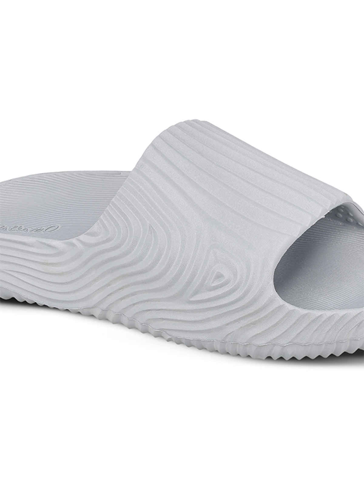 Walkaroo Men's Flip Flop Sliders | WC8769 Light Grey | UK 8