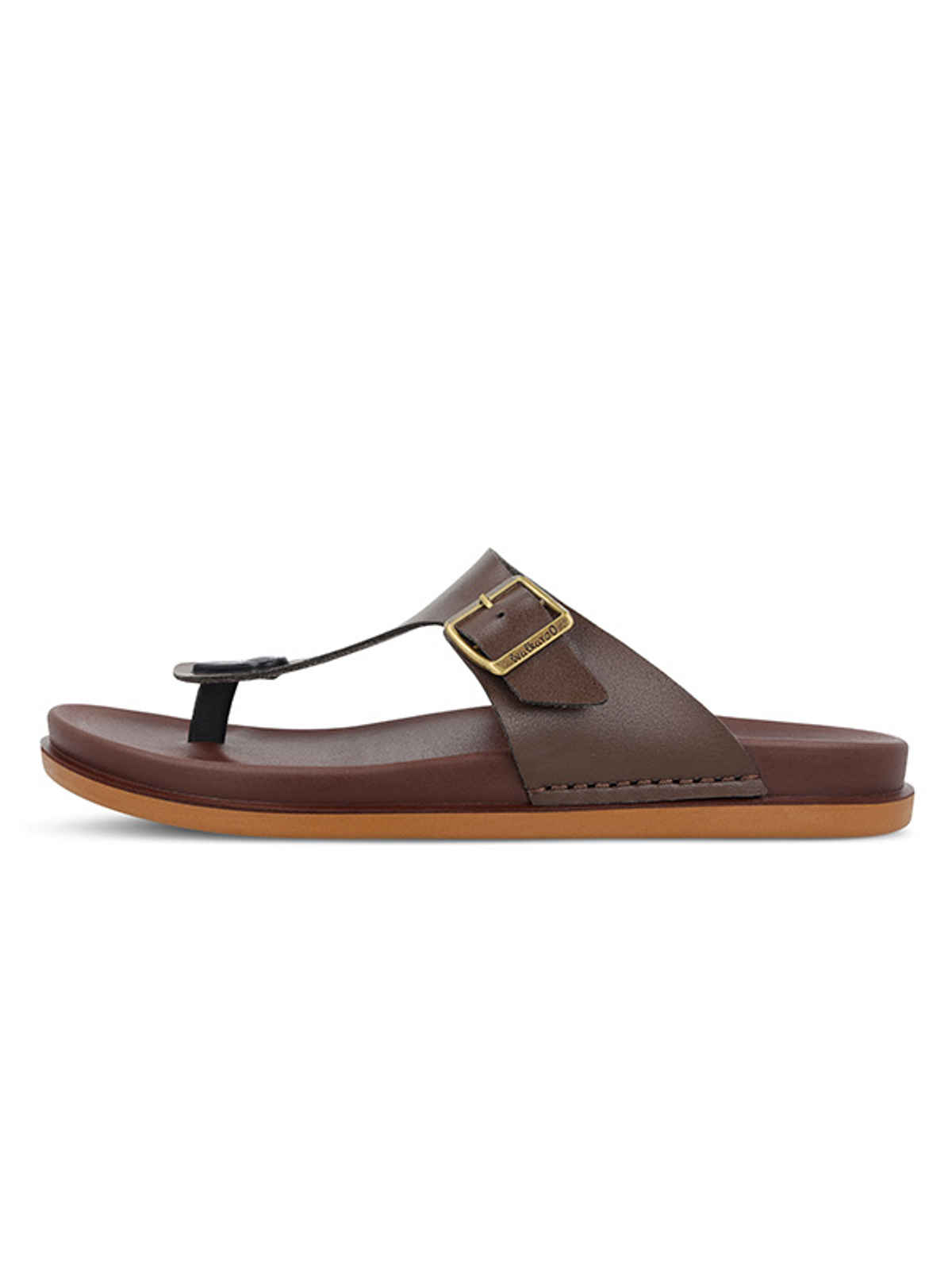 Walkaroo Men's Daily Wear Comfort Sandals - WE1356 Brown UK6