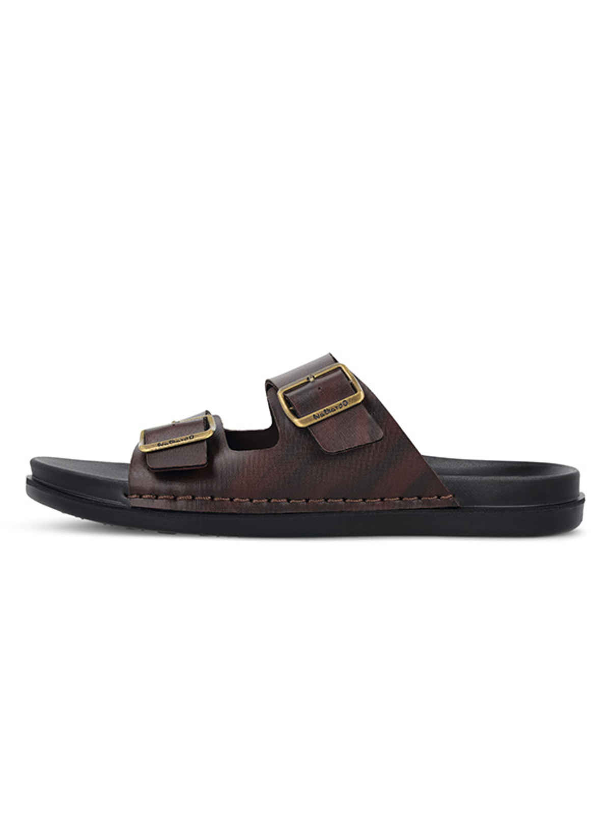 Walkaroo Men's Daily Wear Comfort Sandals - WE1337 Black UK8