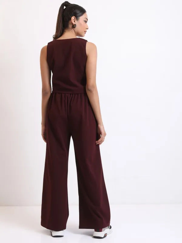 Ketch Women Waistcoat With Pant Co-Ords | Purple | XL