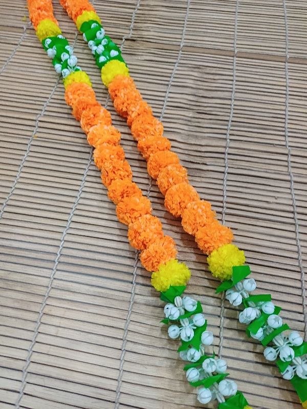 Gullak 6 ft Toran Garland Khushbu Ladi Orange And Yellow
