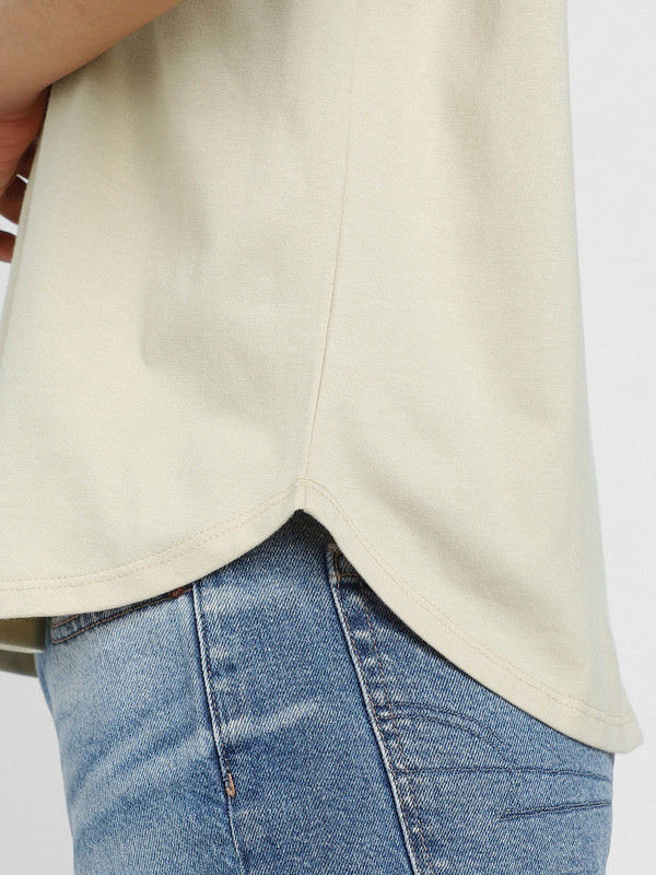 Juneberry Black Oversized Fit Boyfriend T-shirt for Women - XL