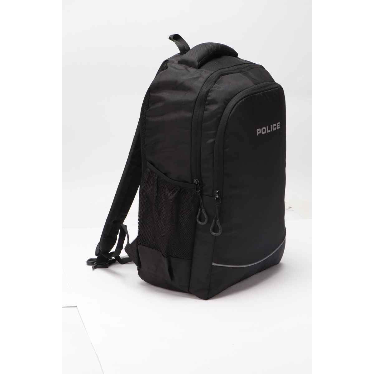Police Unisex Solid Nylon 20 L Laptop Backpack | Black - 15.6 Inches