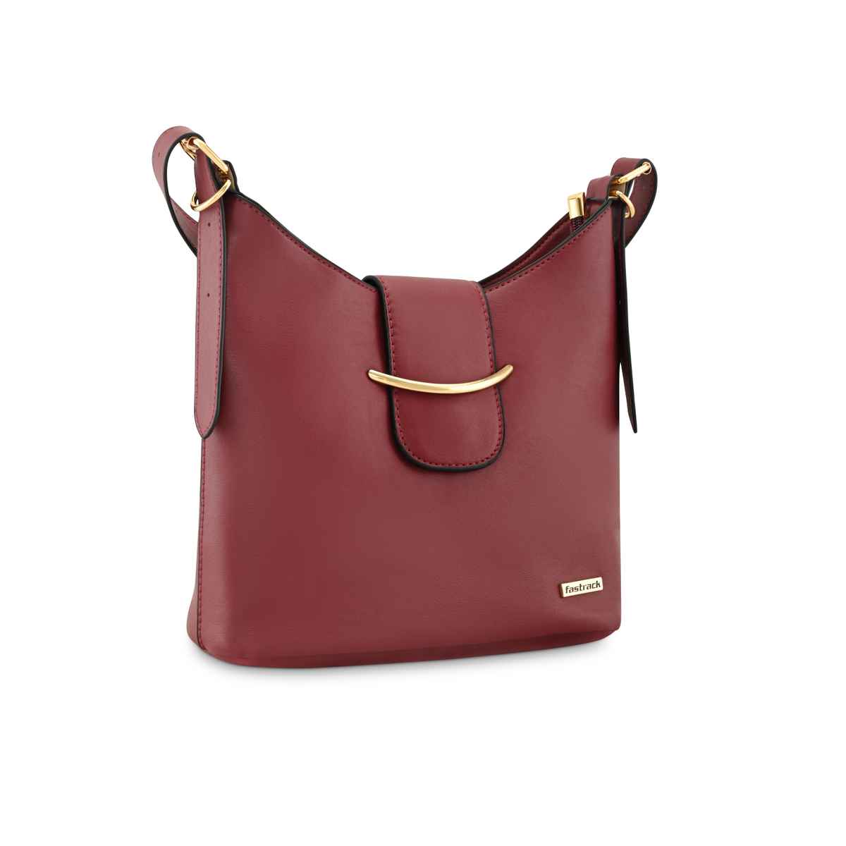 Fastrack Women's Structured Hobo Bag | Maroon