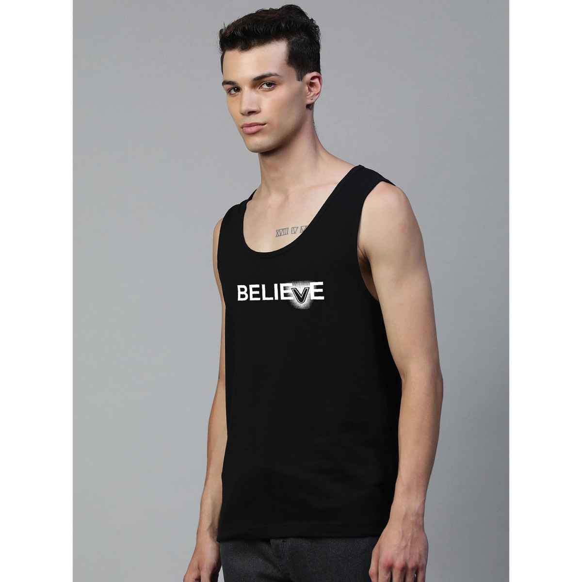 De Tees Men's Sleeveless T-shirt | Black - XXL