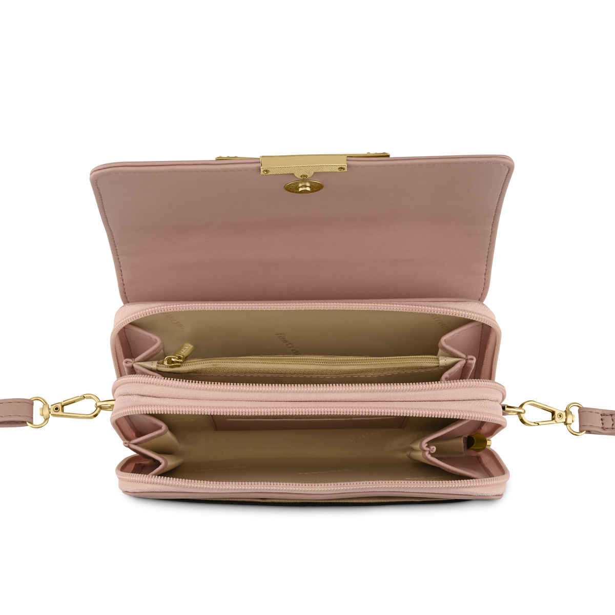 Fastrack Women's Envelope Clutch with Shoulder Straps | Pink