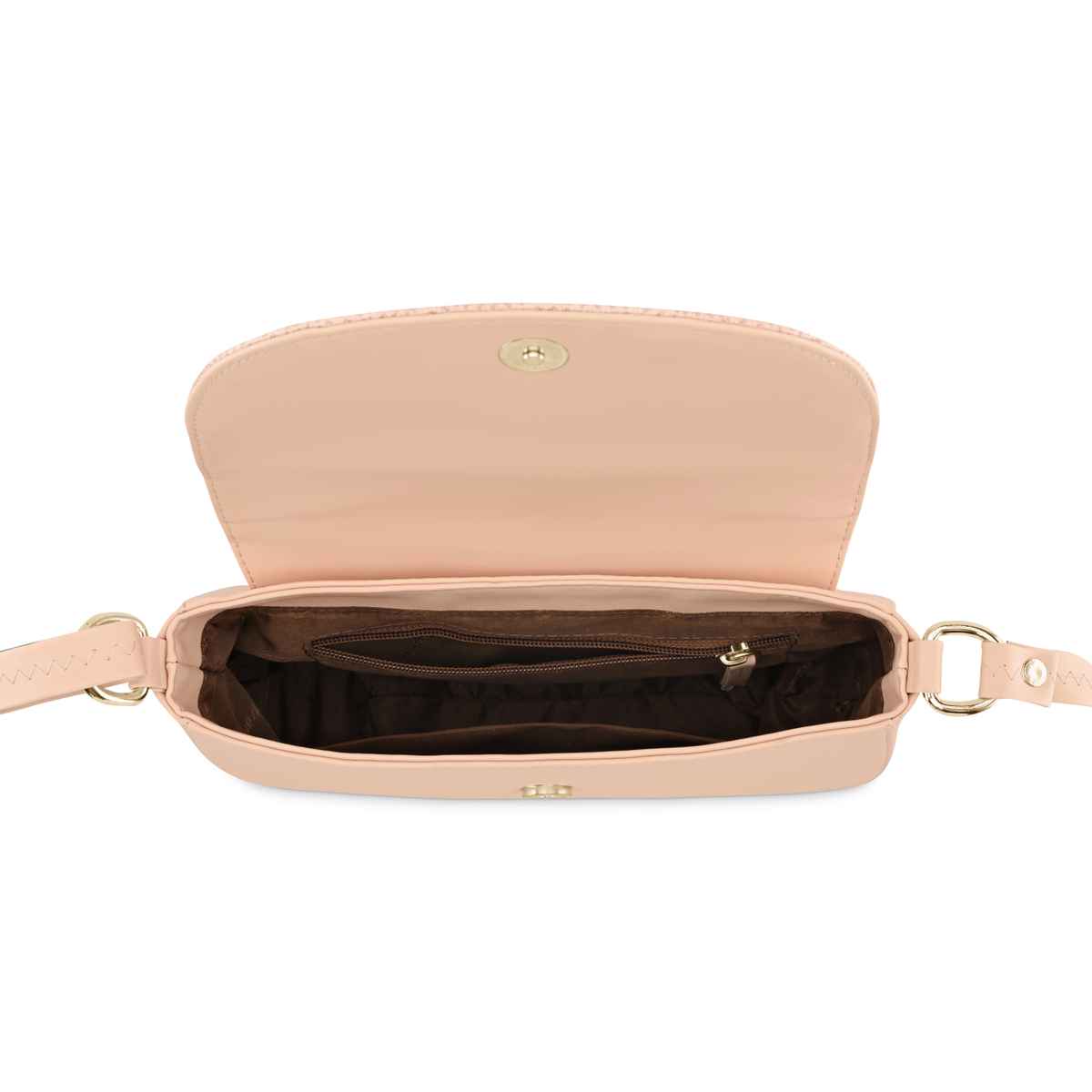 Fastrack Women's Structured Sling Bag | Pink