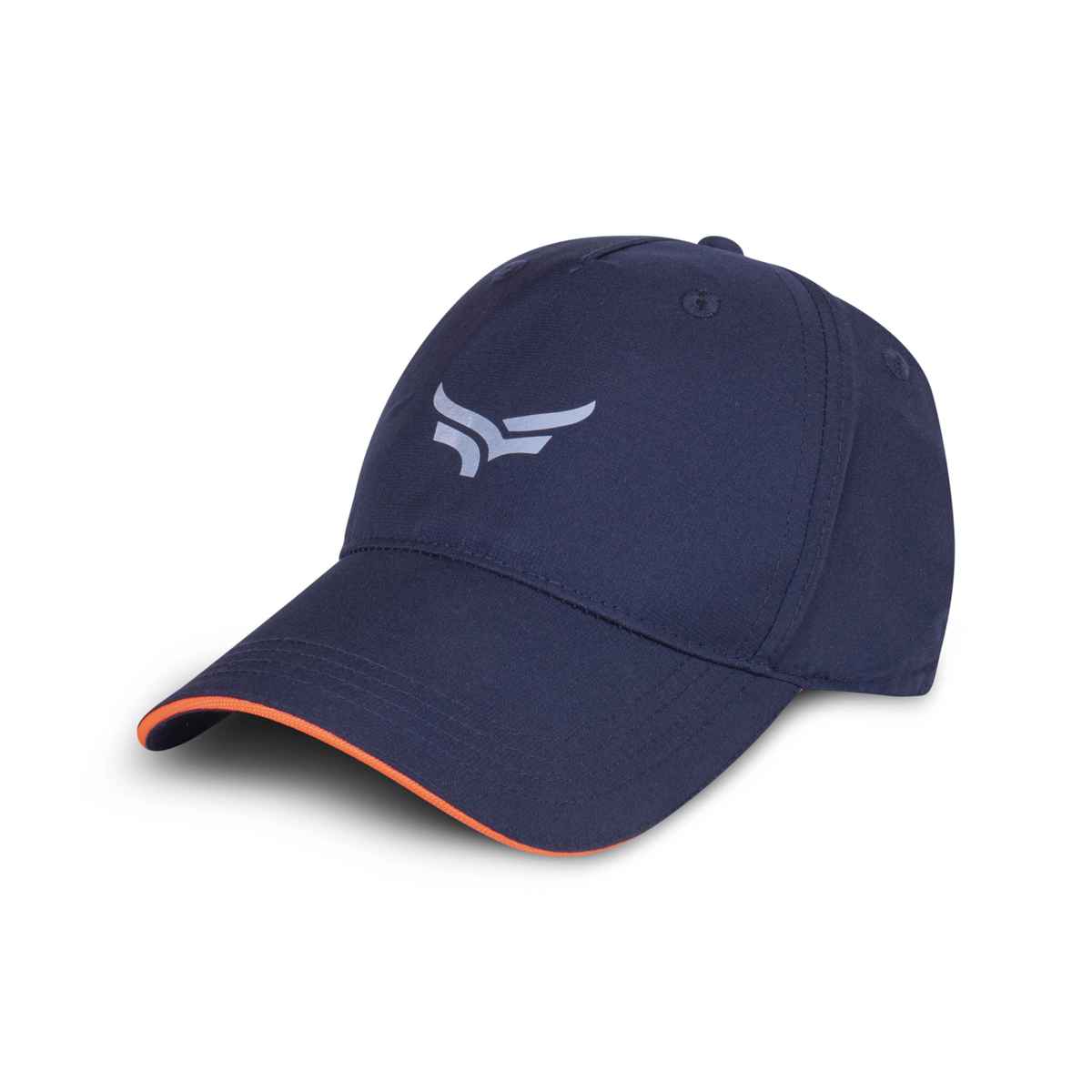 Unisex Adjustable Poly Cotton Head Cap- Blue and Orange