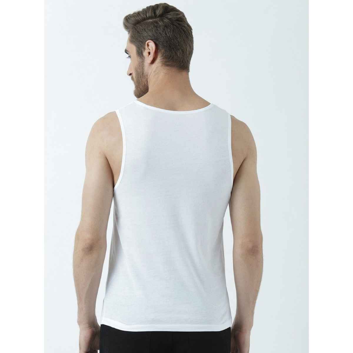 De Tees Men's Sleeveless T-shirt | White - L