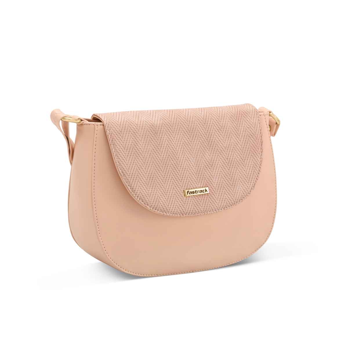 Fastrack Women's Structured Sling Bag | Pink