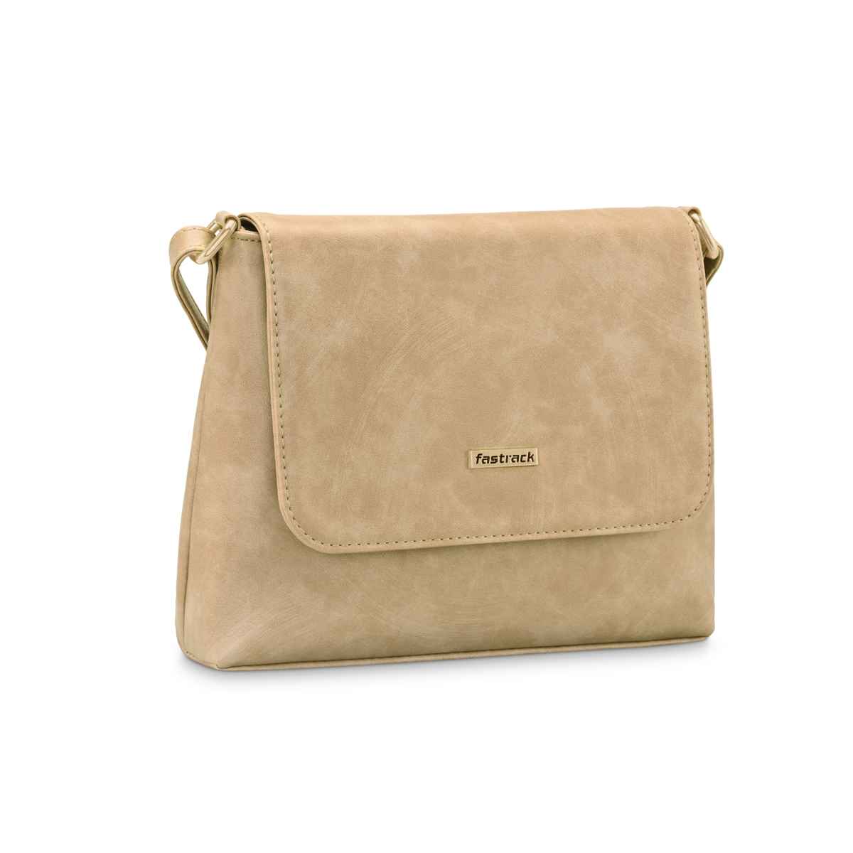 Fastrack Women's Structured Sling Bag | Brown