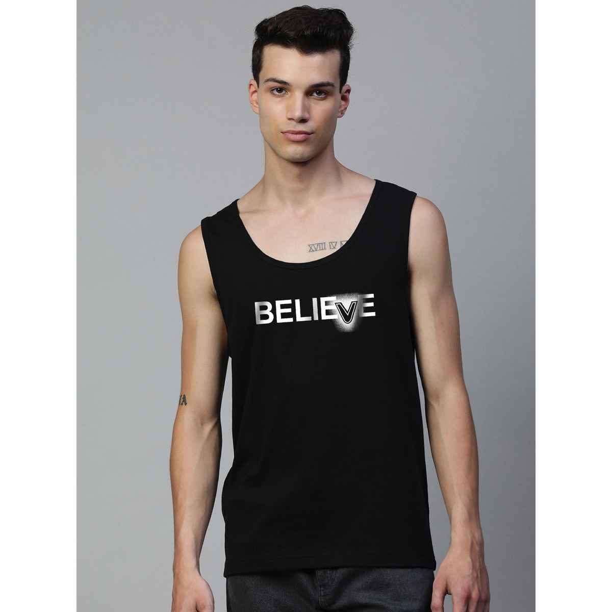 De Tees Men's Sleeveless T-shirt | Black - XXL