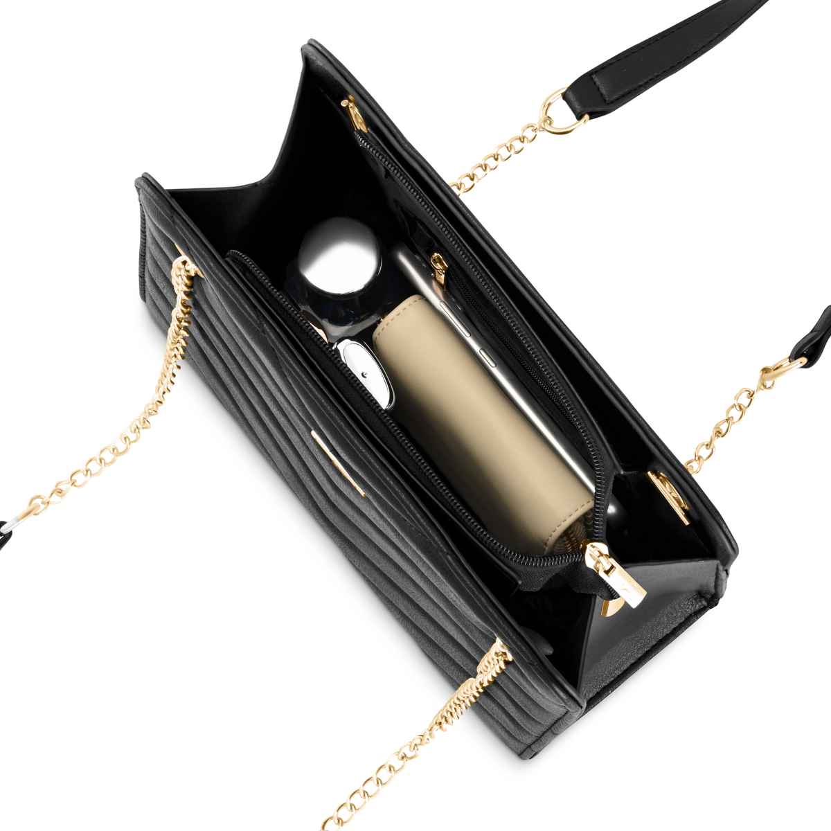 Fastrack Women's Structured Shoulder Bag | Black