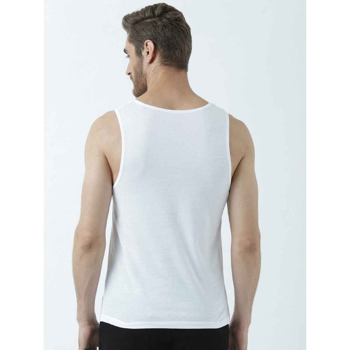 De Tees Men's Sleeveless T-shirt | White - M
