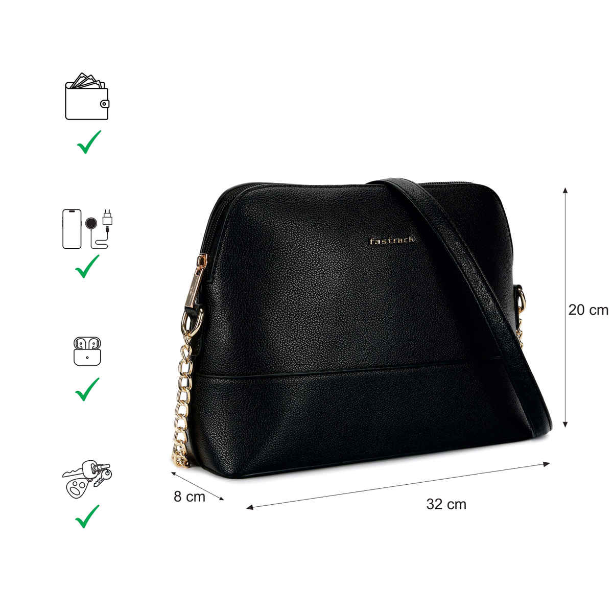 Fastrack Bags Velvet Touch Sling
