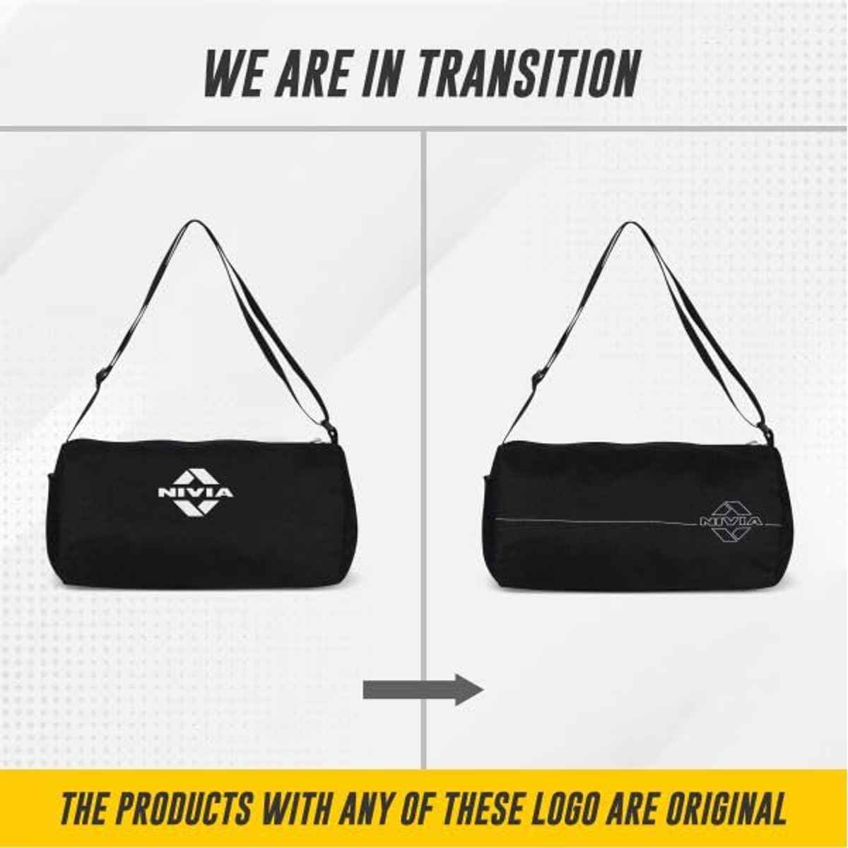 Nivia Men's Solid Polyester 13 L Web Handle Duffle Bag | Black