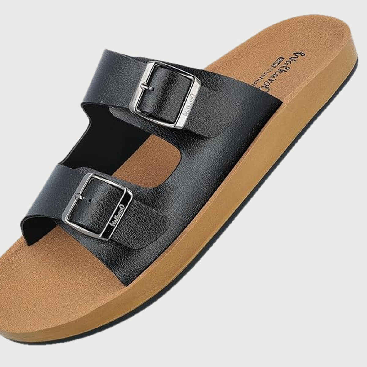 Walkaroo Men's Daily Wear Sandals - WE1333 Black UK12