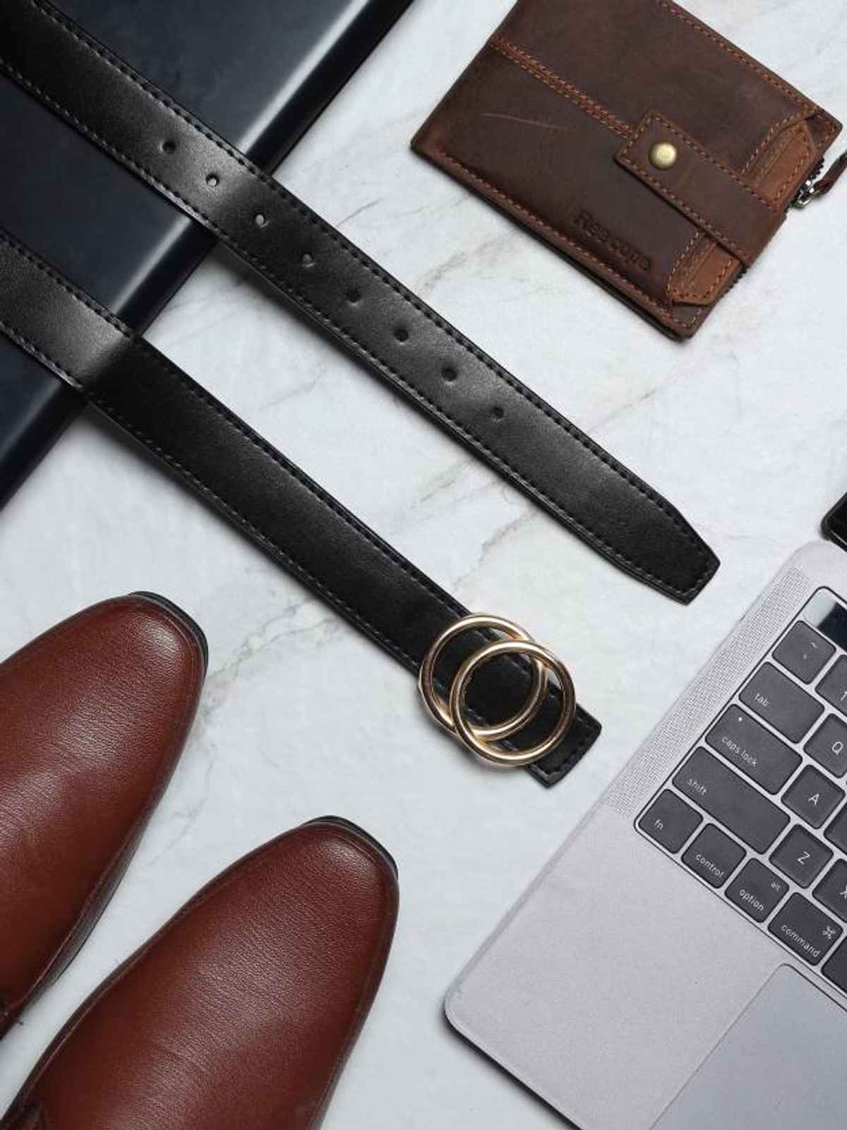 Kaezri Artificial Leather Black Belt for Women | Women oo - 28