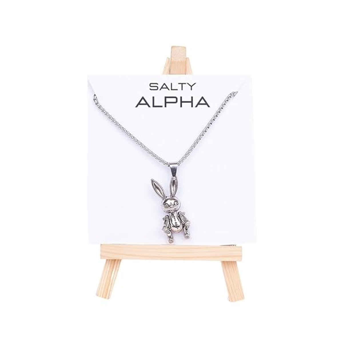SALTY Alpha Spaceman Stainless Steel Pendant Chain for Men and Boys| Anti-Tarnish | Silver