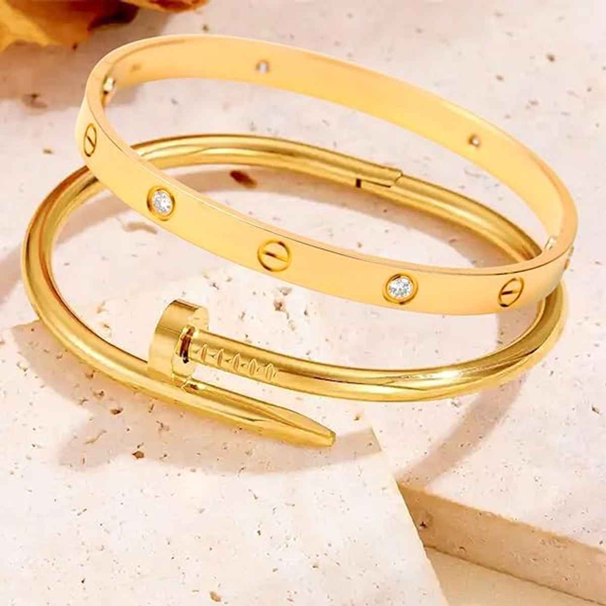 Beautynx AntiTarnish Premium Duo Bracelet | BNX-BR-0019 - Gold