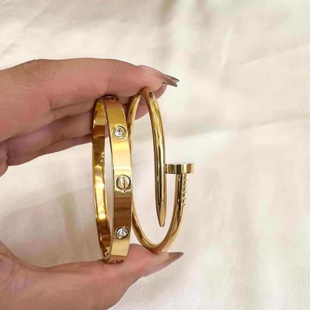 Beautynx AntiTarnish Premium Duo Bracelet | BNX-BR-0019 - Gold