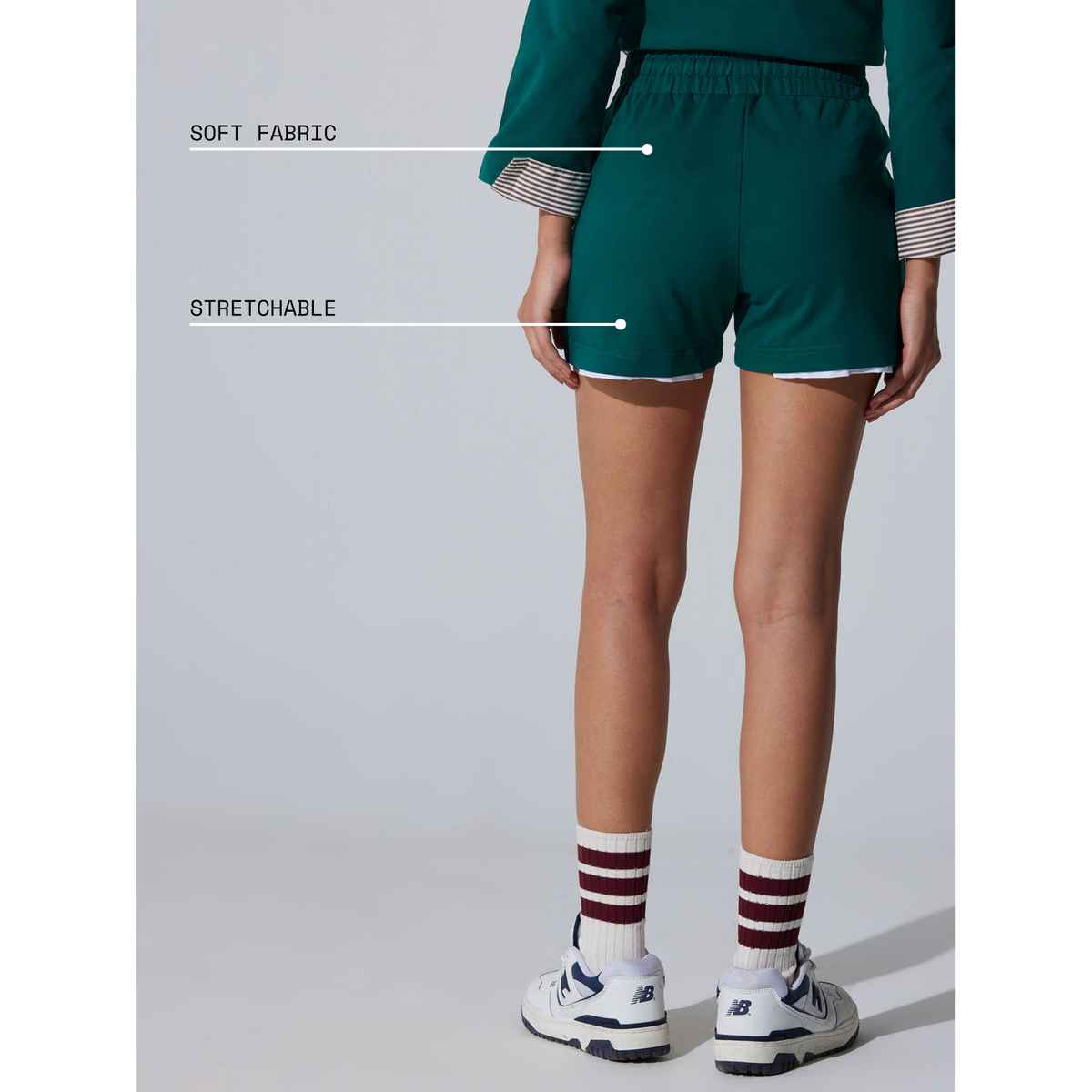 Cava Athleisure Green Zenfeel Shorts for Women | XS
