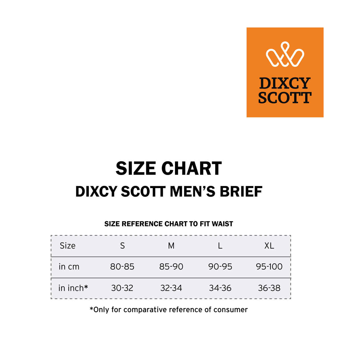 Dixcy Scott Men's Solid 100% Combed Cotton| Outer Elastic Superior Waistband Brief | Navy & Grey -S
