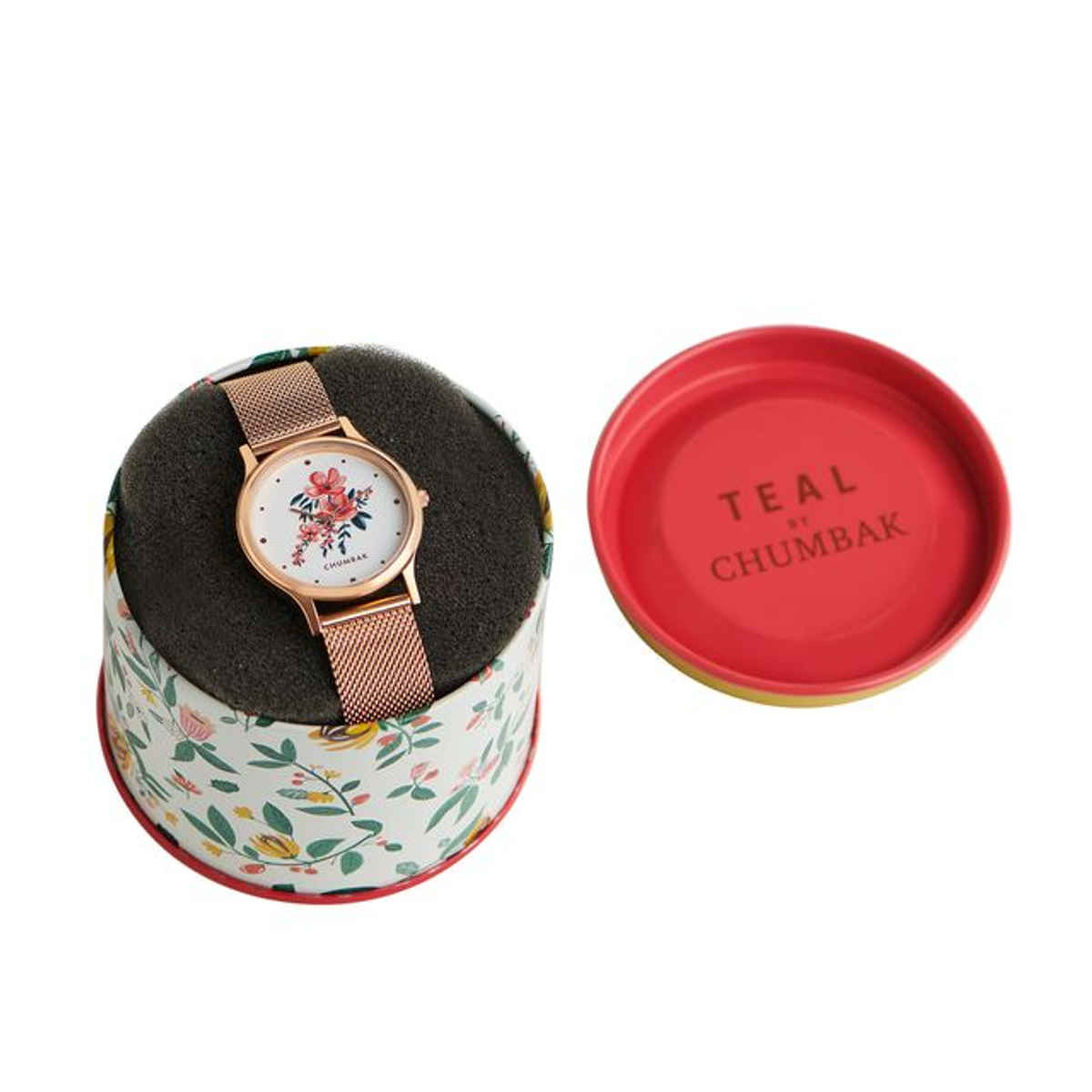 Chumbak Women's Metal Round Analog Watch | Teal