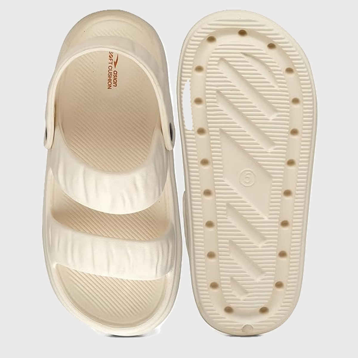 Asian Indigo-02 Women Clogs Cream (Size-7)