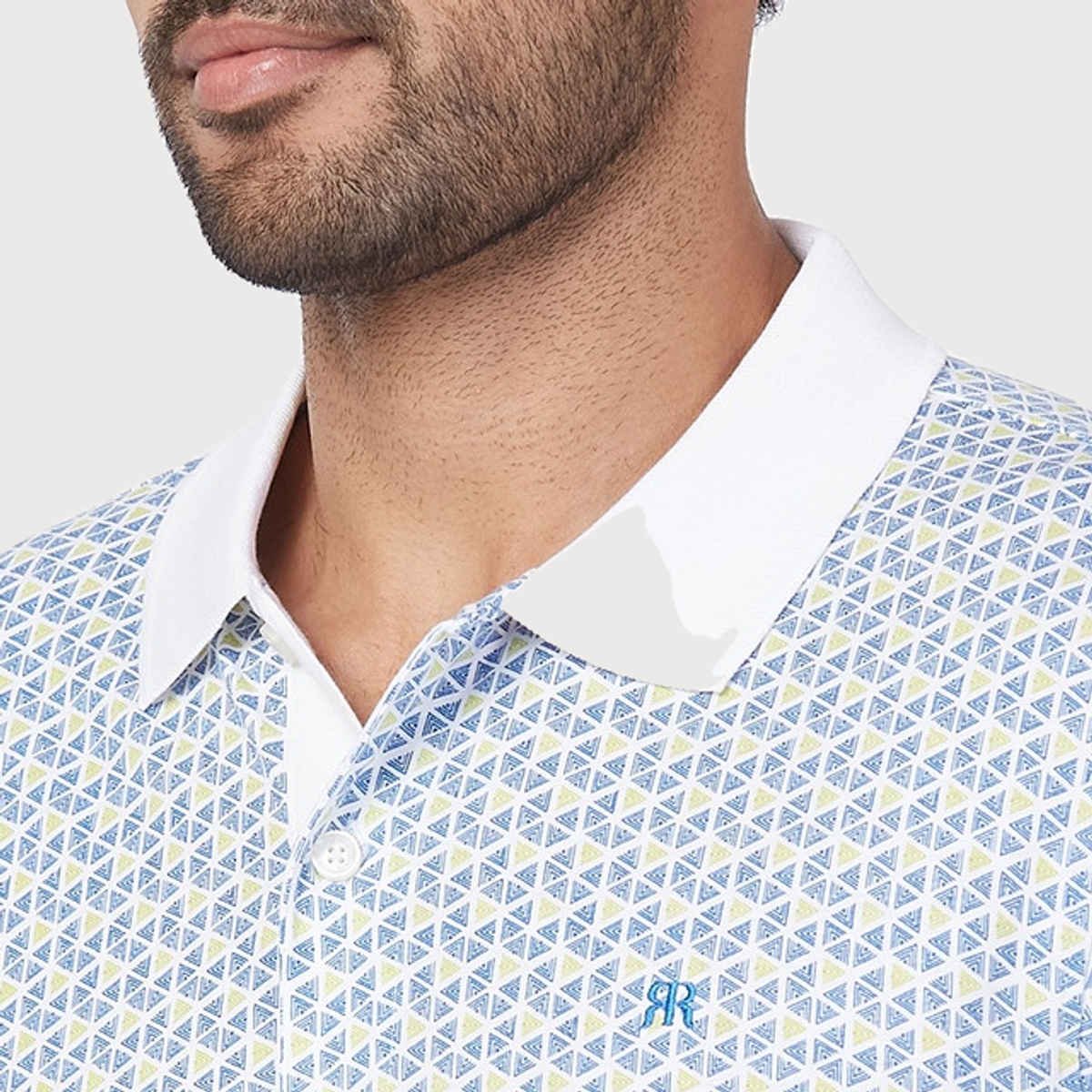 Raymond Men's Modern Fit Pure Cotton Polo Neck Half Sleeve Casual T-Shirt | M | Blue