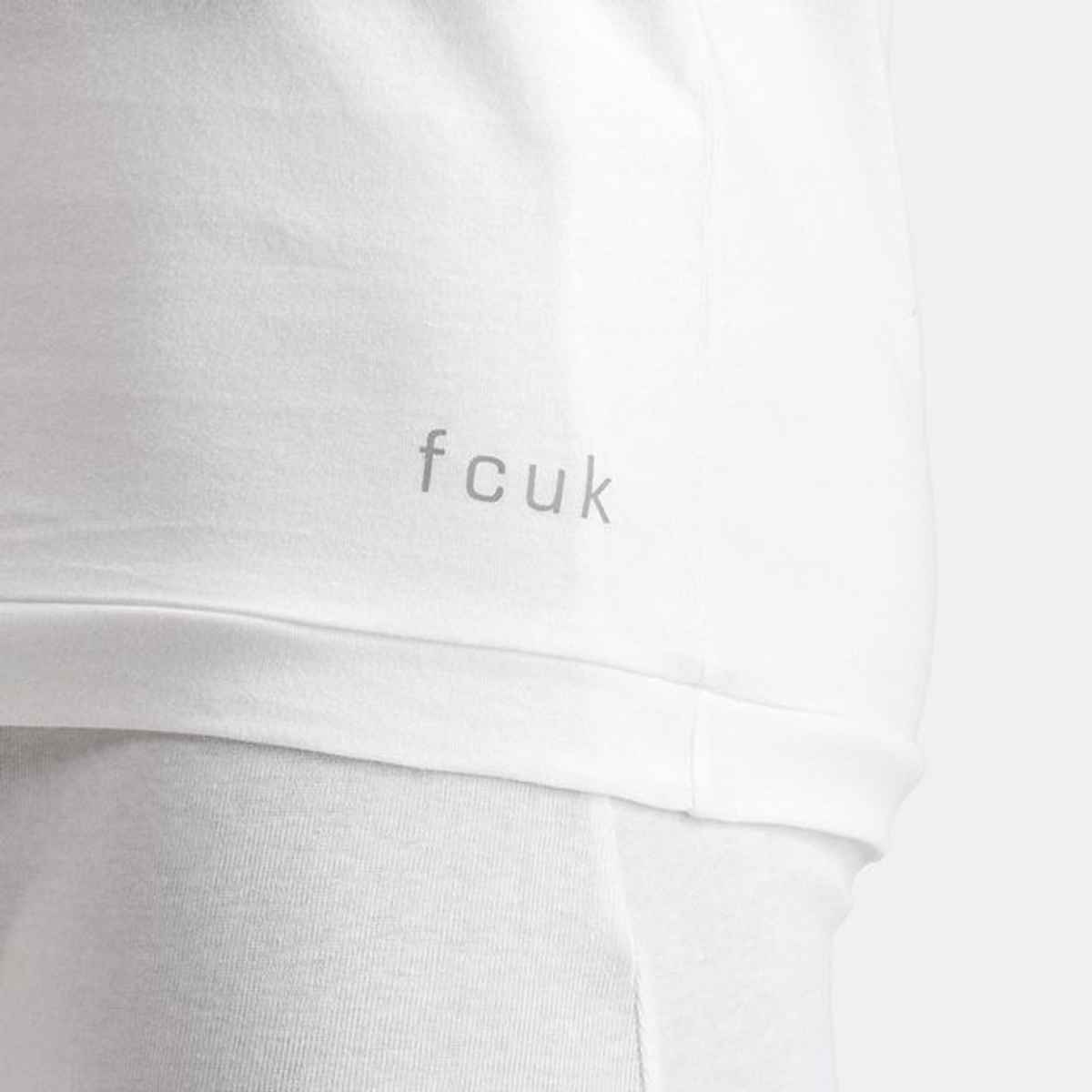 Fcuk Play Rove Men's Sleeveless Vest | White - L