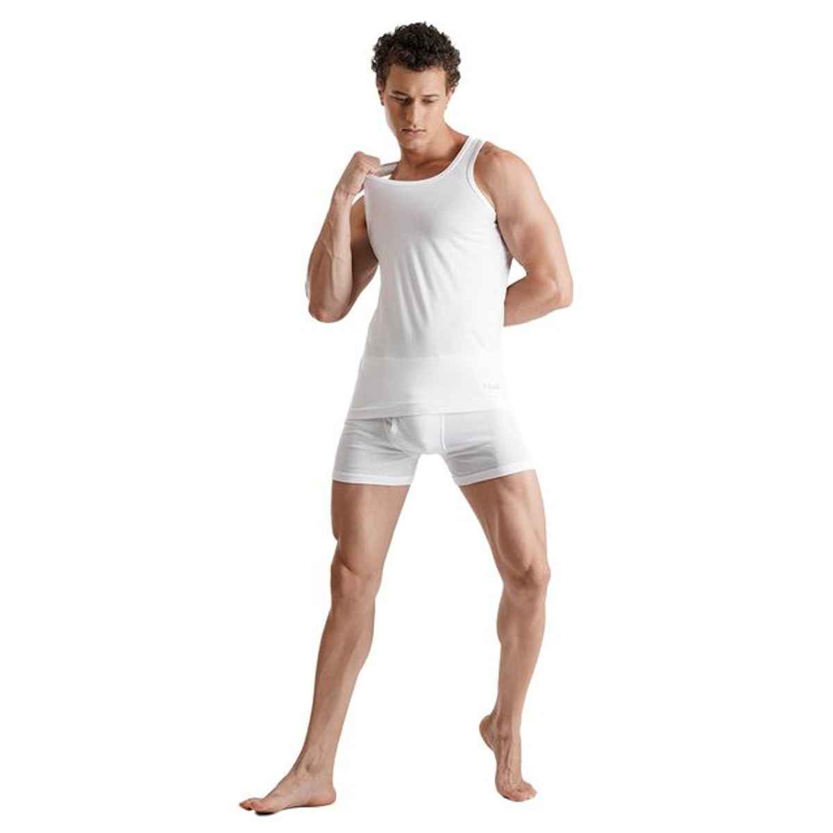 Fcuk Play Rove Men's Sleeveless Vest | White - L