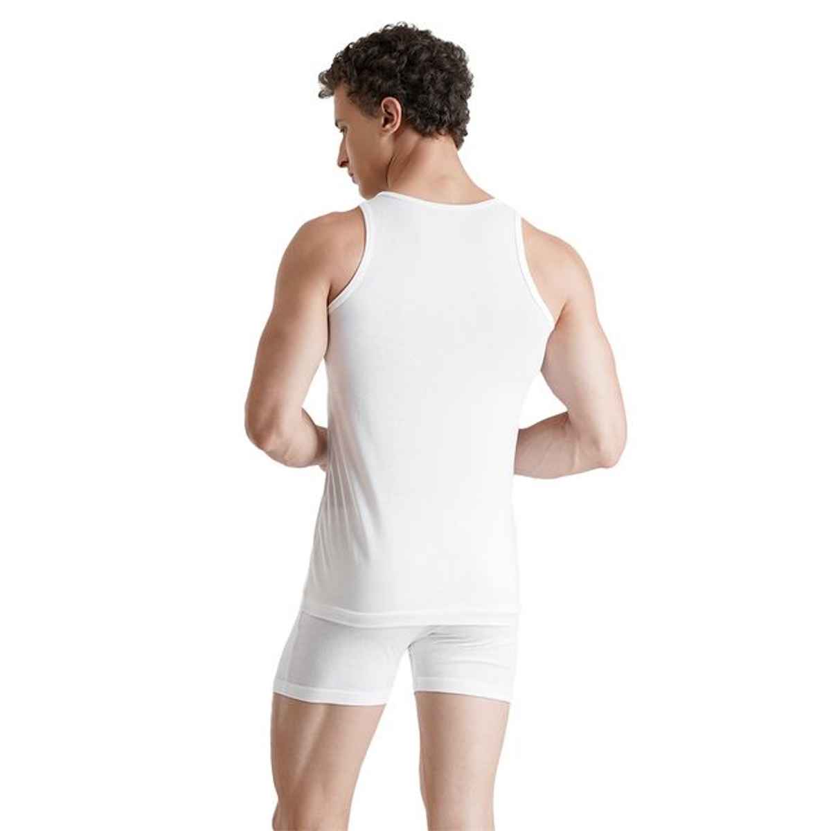 Fcuk Play Rove Men's Sleeveless Vest | White - L