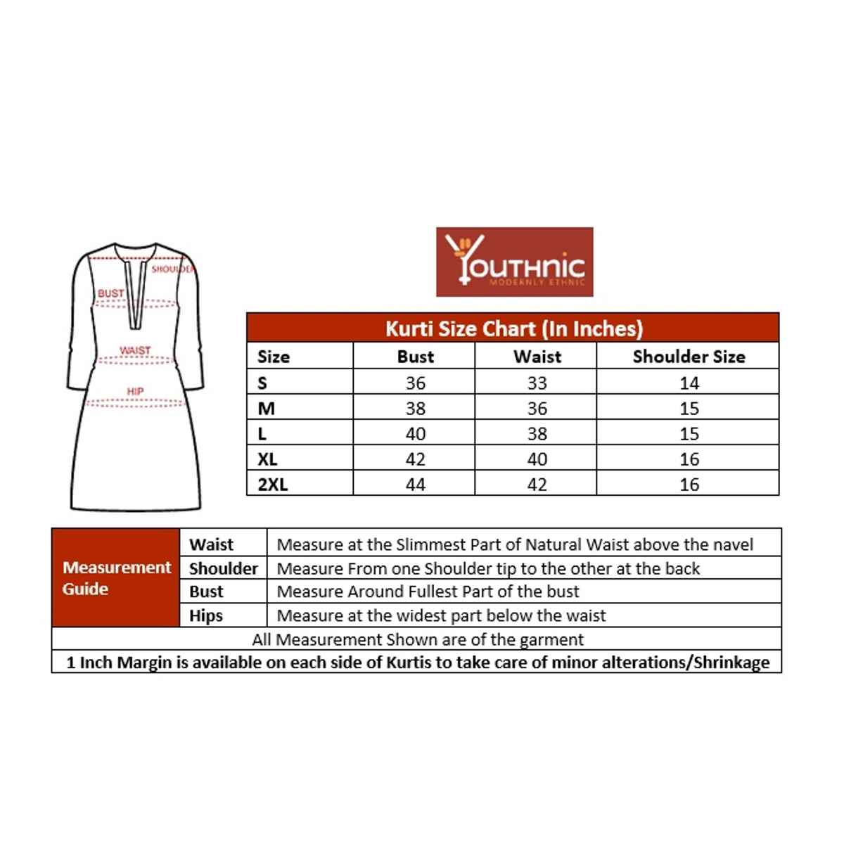 Youthnic Georgette Embroidered Embroidered Straight Short Kurti | B54 - Taara Maroon | S