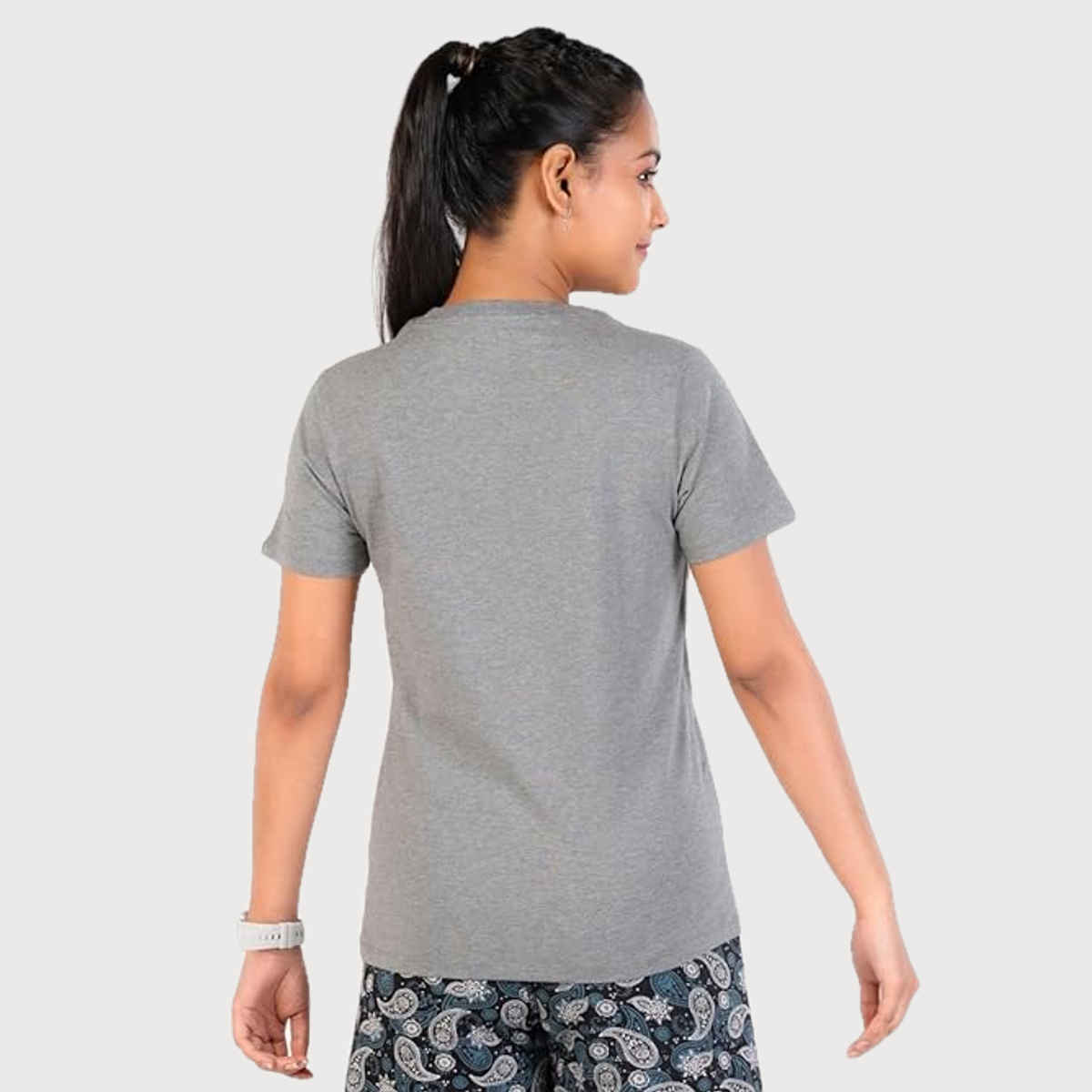 Rupa Colors Playsure T-shirt - Grey Melange | Printed | M