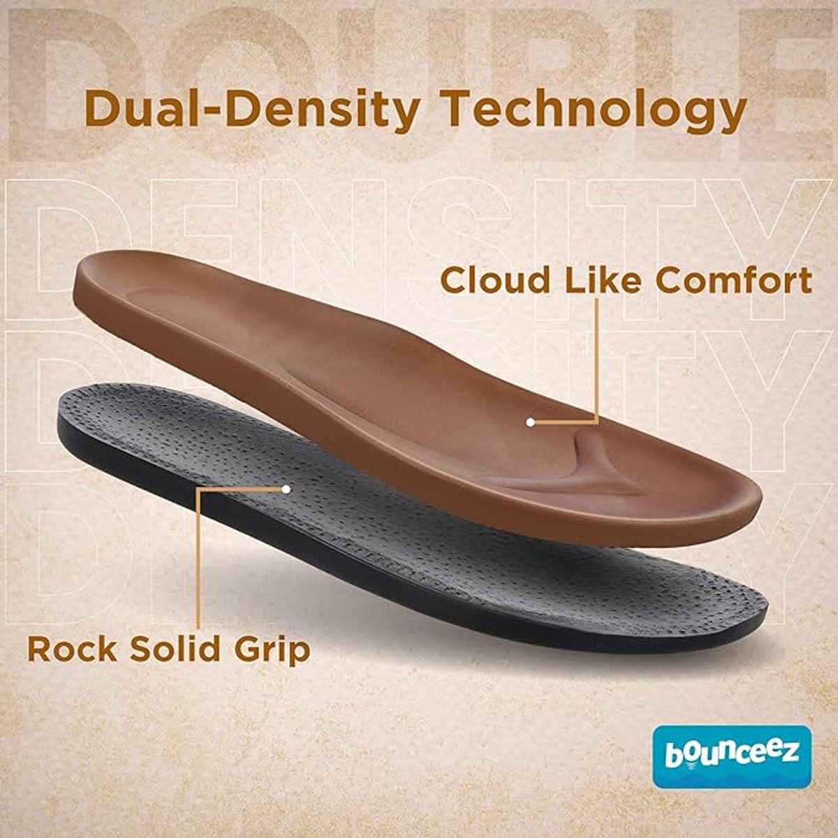 Walkaroo Men's Daily Wear Comfort Sandals - WE1356 Brown UK7