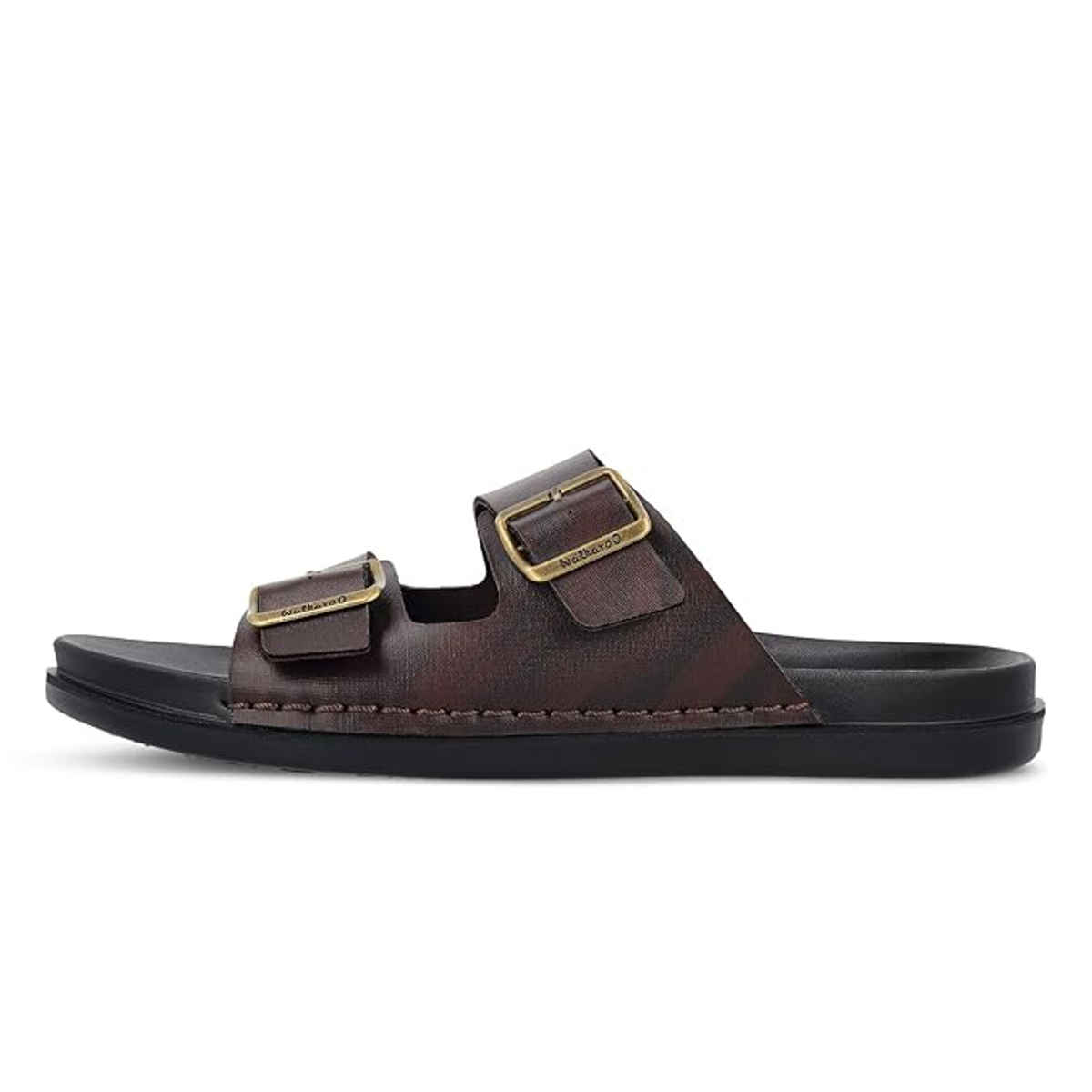 Walkaroo Men's Daily Wear Comfort Sandals - WE1337 Black UK8