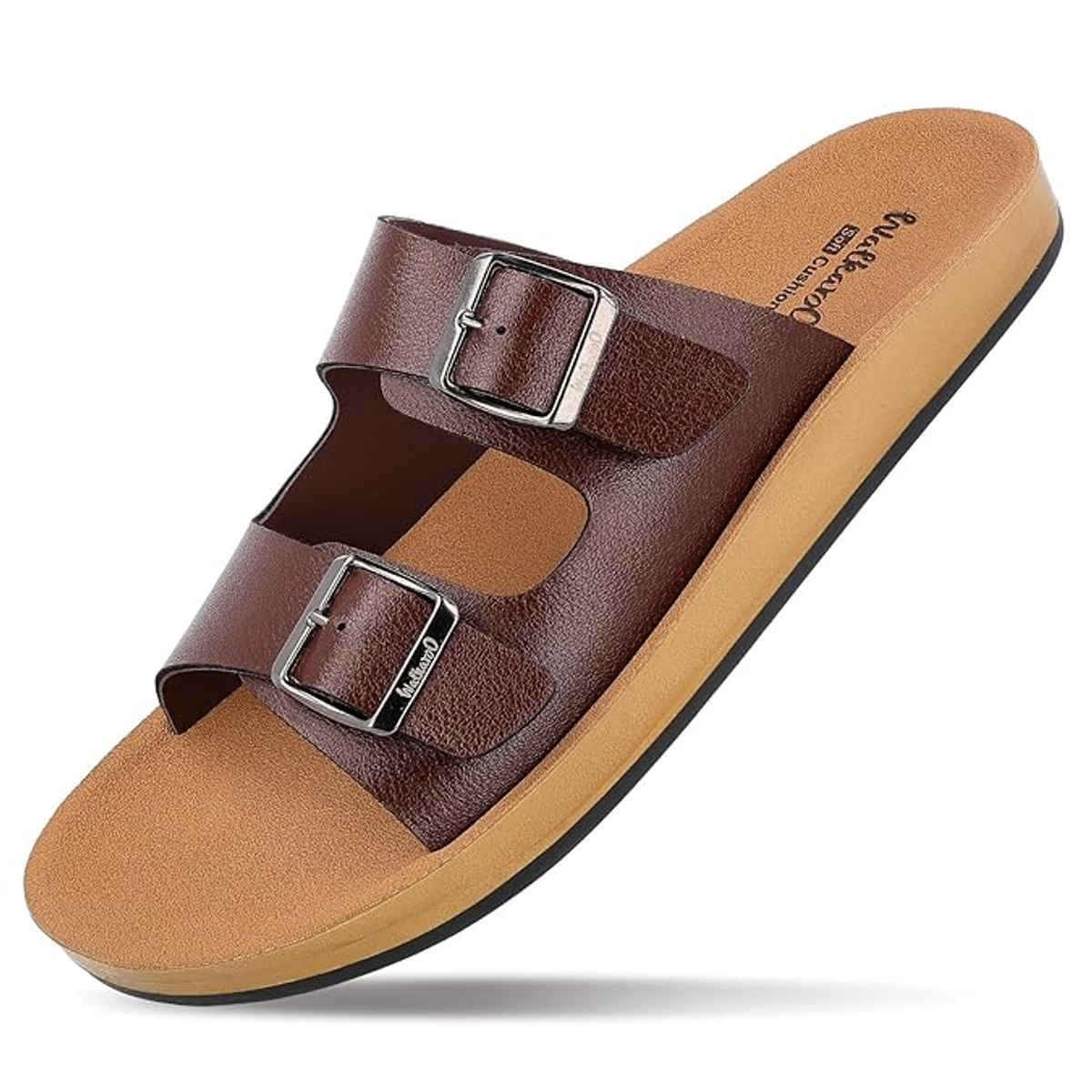 Walkaroo Men's Daily Wear Sandals - WE1333 Brown UK9