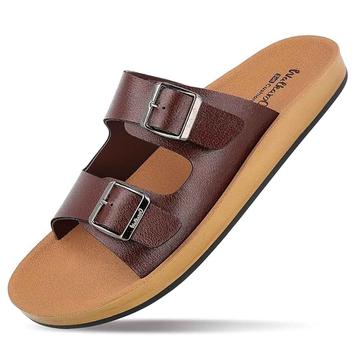 Walkaroo Men's Daily Wear Sandals - WE1333 Brown UK8