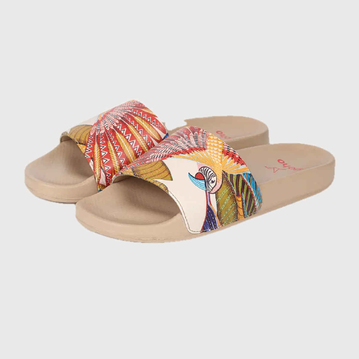 Yoho Women Sliders Tropica | Cream | UK 5