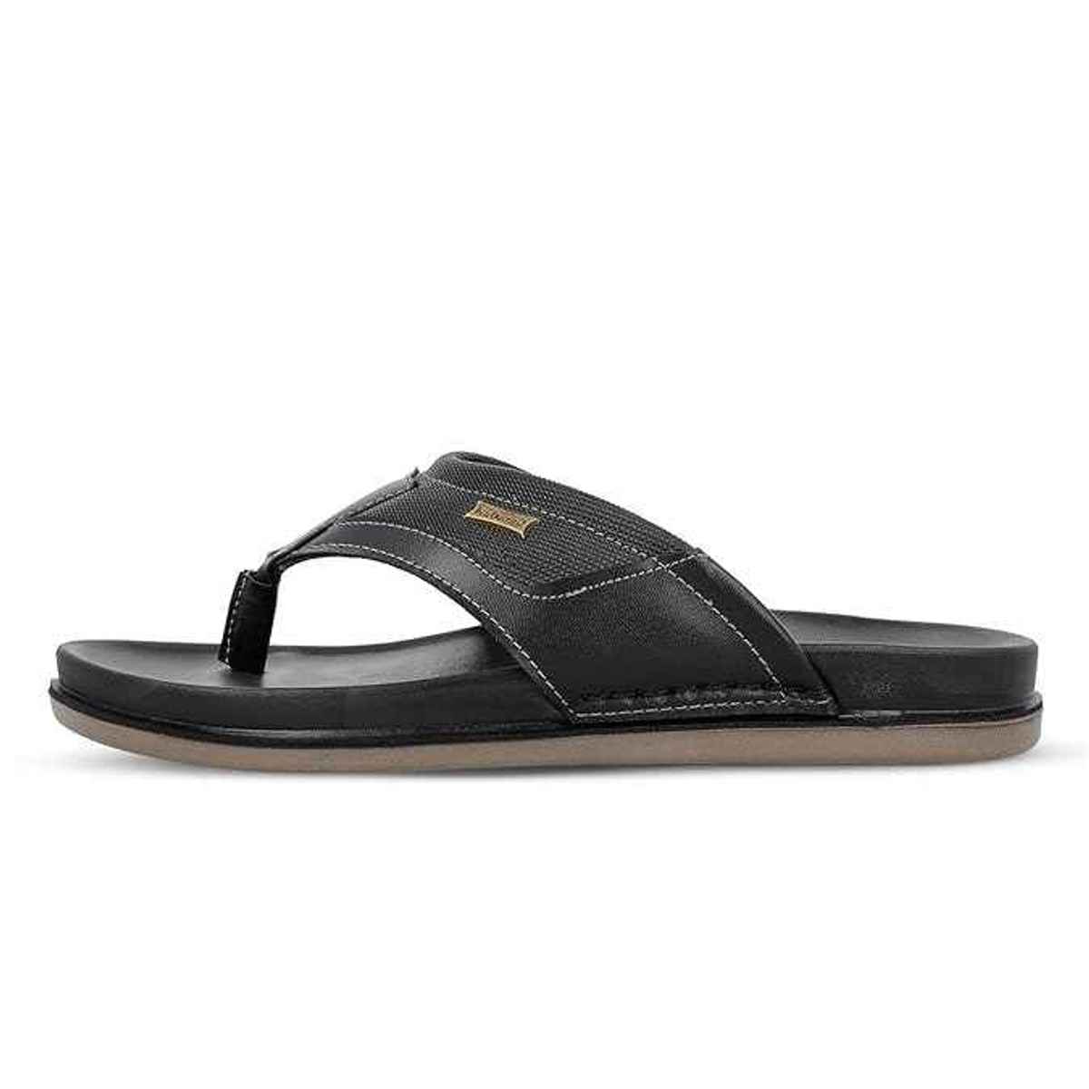 Walkaroo Men's Daily Wear Comfort Sandals - WE1020 Black UK8
