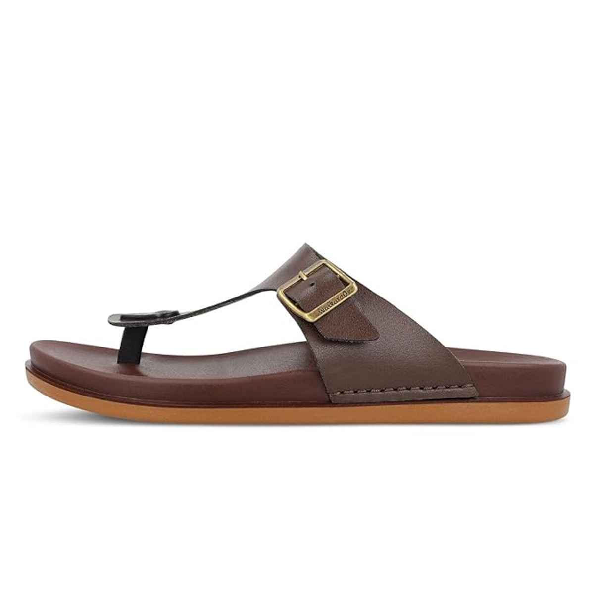 Walkaroo Men's Daily Wear Comfort Sandals - WE1356 Brown UK6