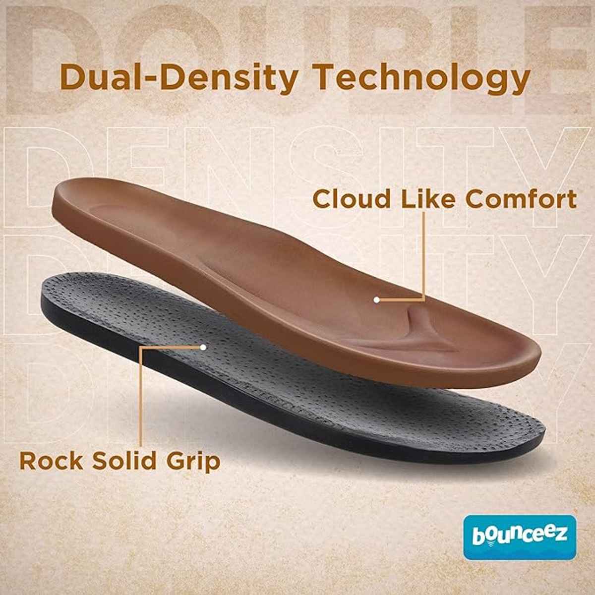 Walkaroo Men's Daily Wear Comfort Sandals - WE1020 Brown UK7