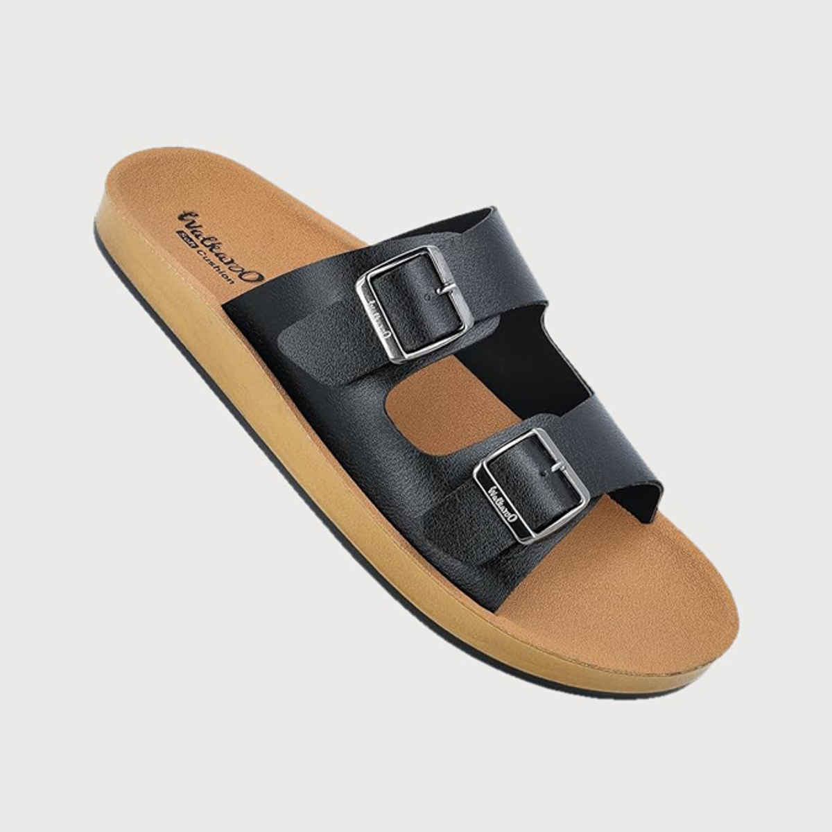Walkaroo Men's Daily Wear Sandals - WE1333 Black UK11