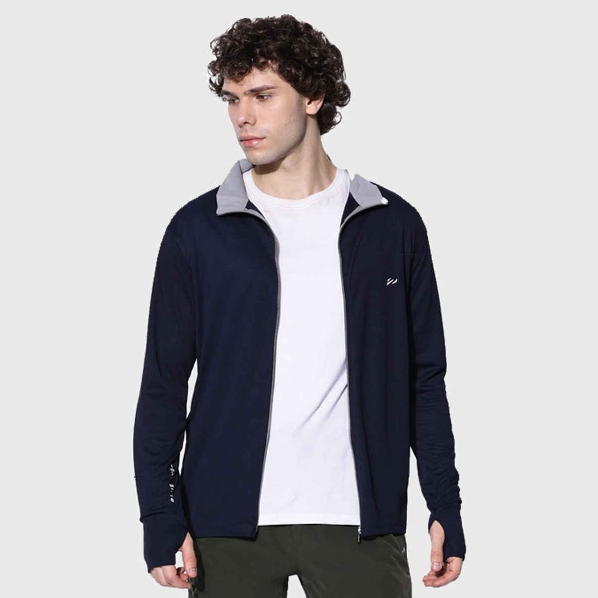 Blue Tyga Men's Sunscreen Jacket - Sje0001 | Navy | S
