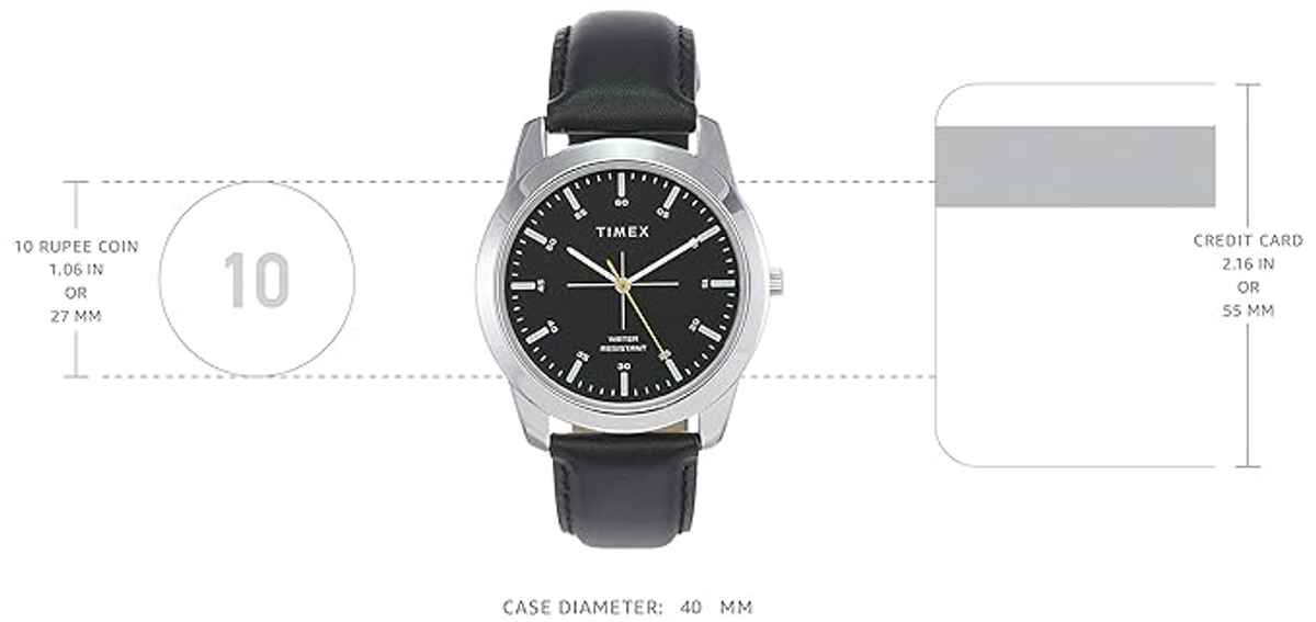 Tommy Hilfiger Felix Global Coin Wallet (1pc) & Timex Men'S Round Dial Analog Watch (1pc) Combo