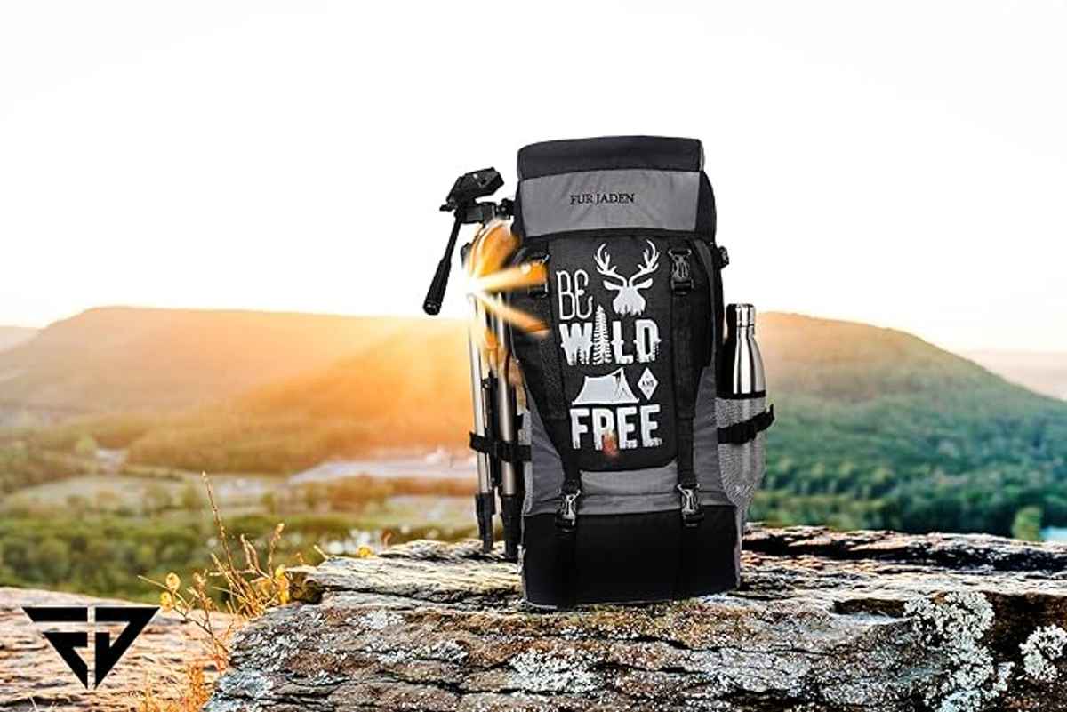 Fur Jaden 53 LTR Rucksack Travel Backpack Bag for Trekking, Hiking with Shoe Compartment