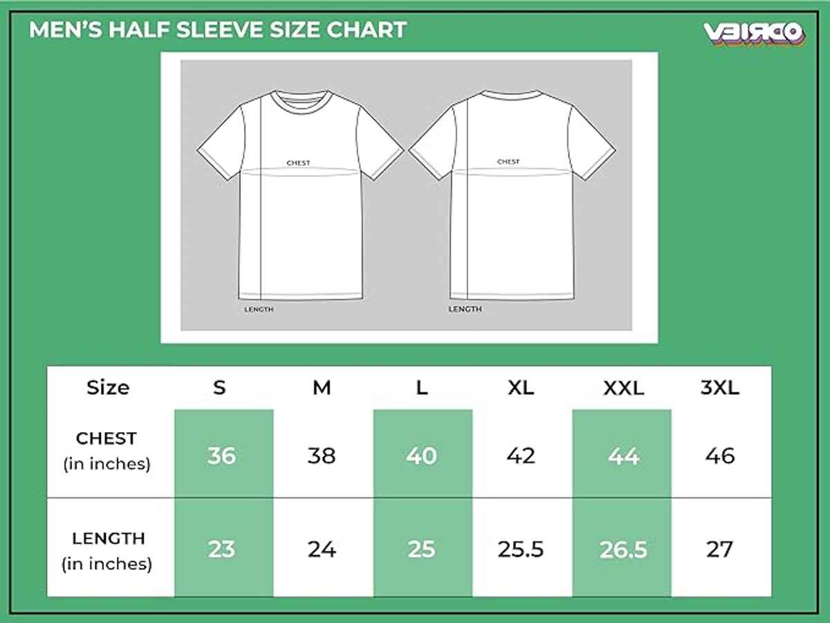 VEIRDO Men's Printed Regular T-Shirt | TSH 99 B102 | Multicolor - S