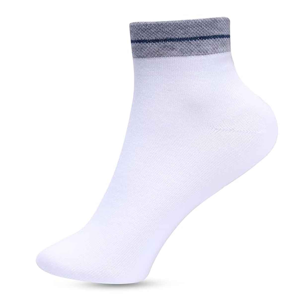Luxrio Men's Solid Ankle Length Cotton Socks | SCK-5-3-PK-ANKL | Multicolour - Free Size